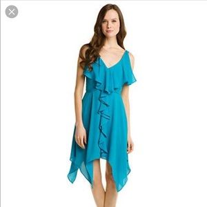 NWT Max and Cleo "Jessica" Blue Ruffle Dress
